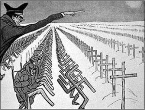 caricature croix soldats
